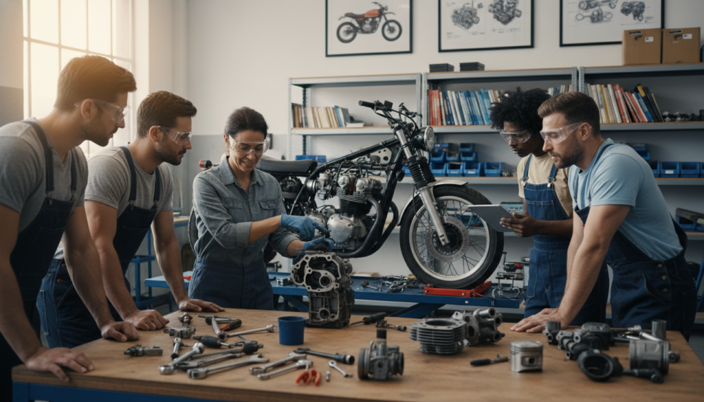 aprender mecánica de motocicletas